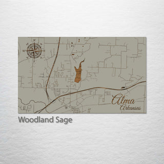 Alma, Arkansas Street Map