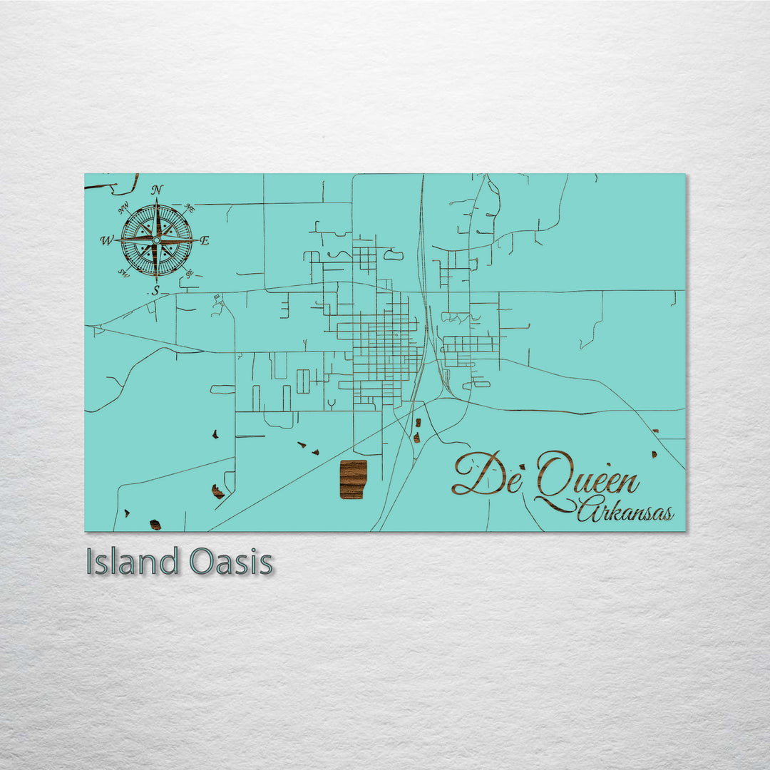 De Queen, Arkansas Street Map