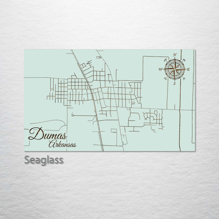 Dumas, Arkansas Street Map