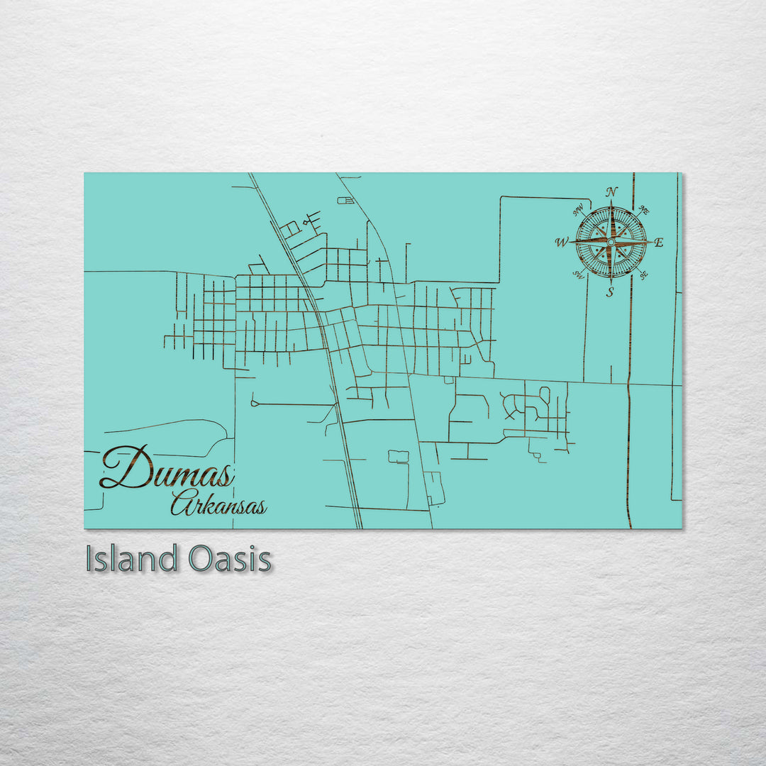 Dumas, Arkansas Street Map