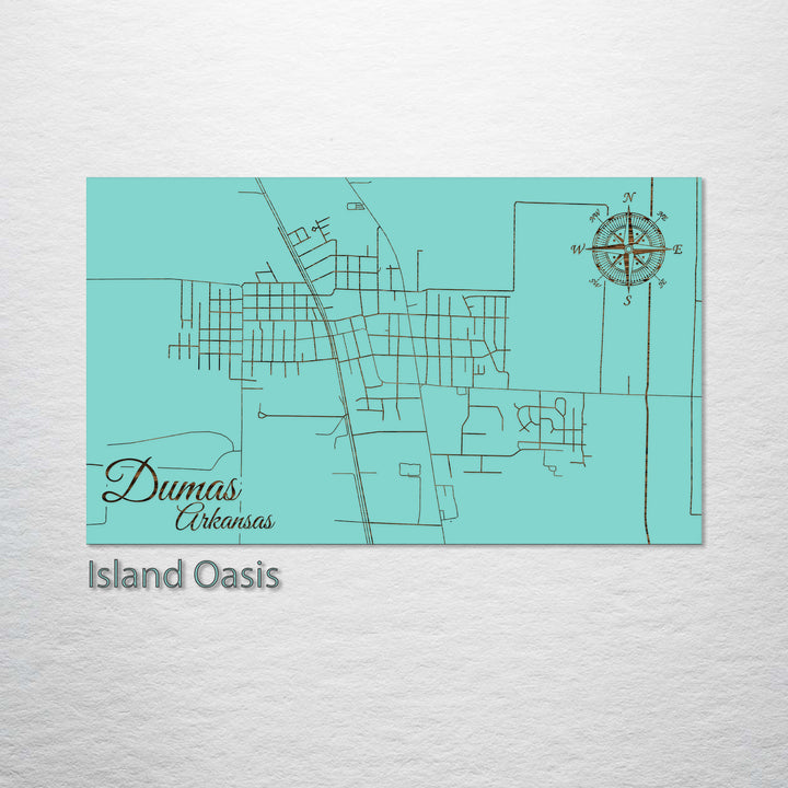 Dumas, Arkansas Street Map