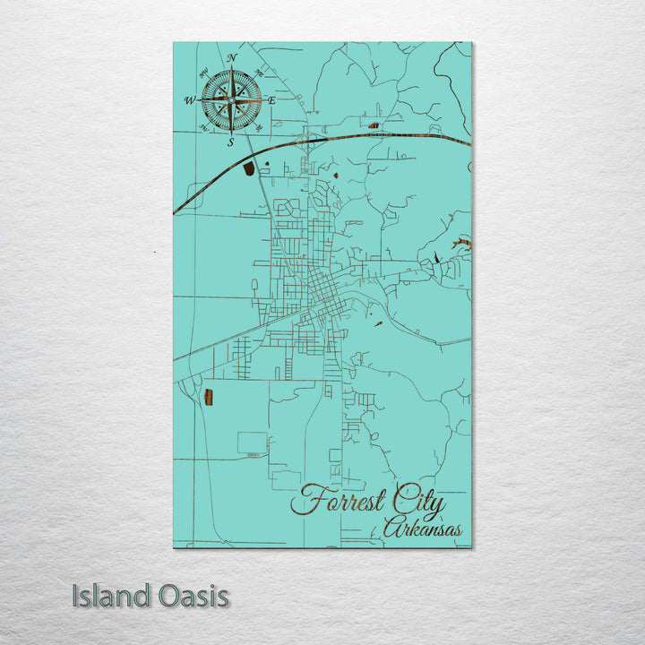 Forrest City, Arkansas Street Map