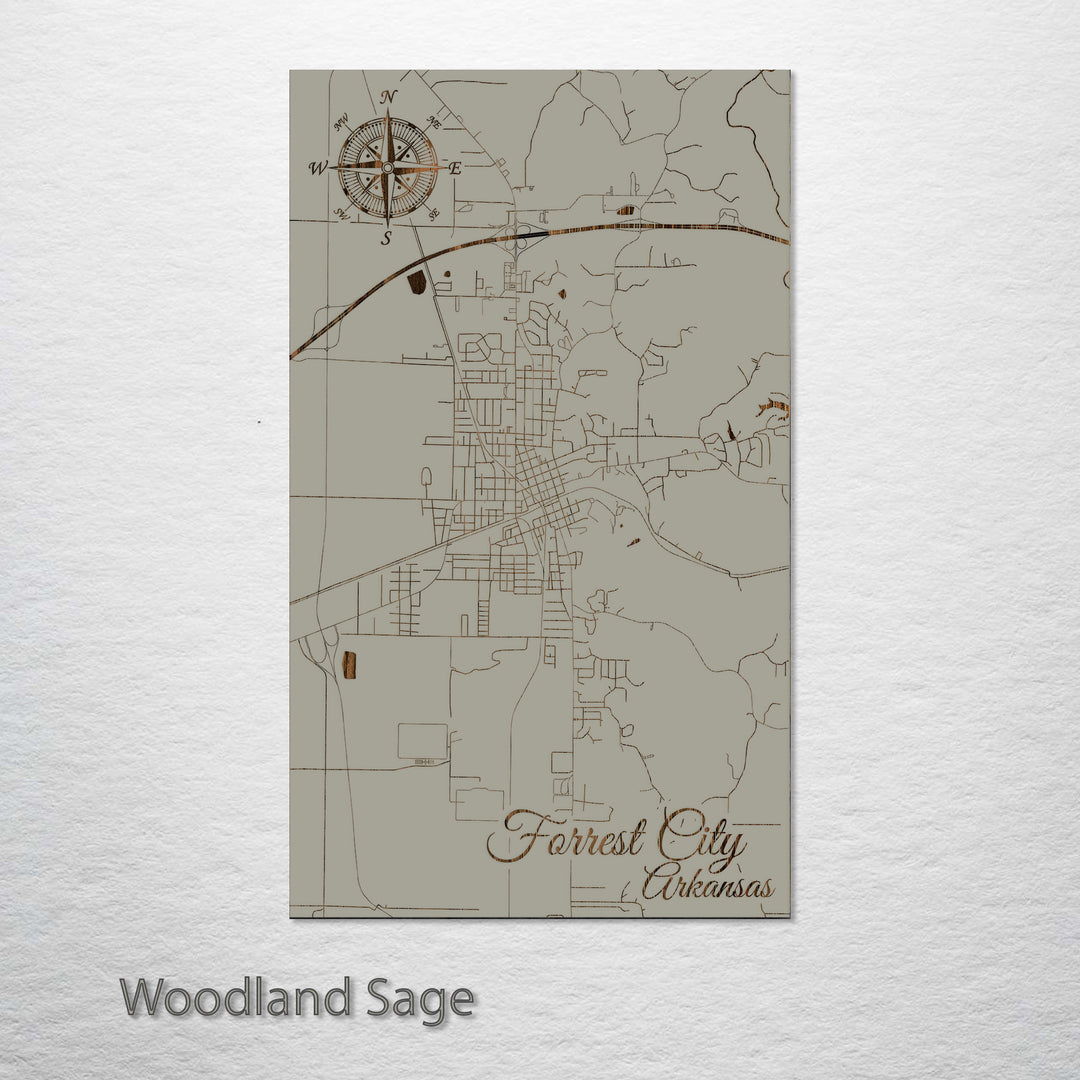 Forrest City, Arkansas Street Map