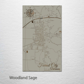 Forrest City, Arkansas Street Map