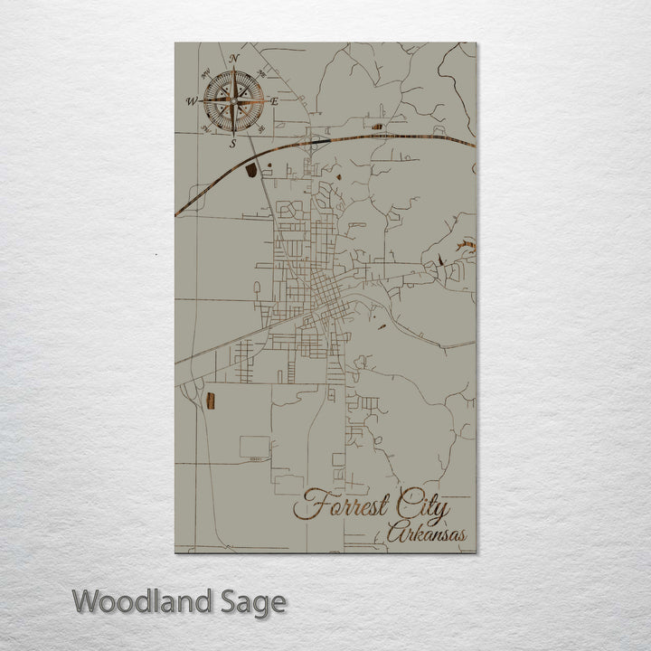 Forrest City, Arkansas Street Map