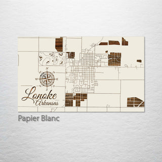 Lonoke, Arkansas Street Map
