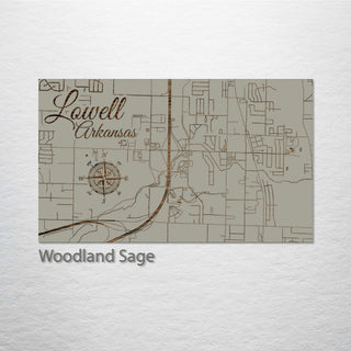 Lowell, Arkansas Street Map