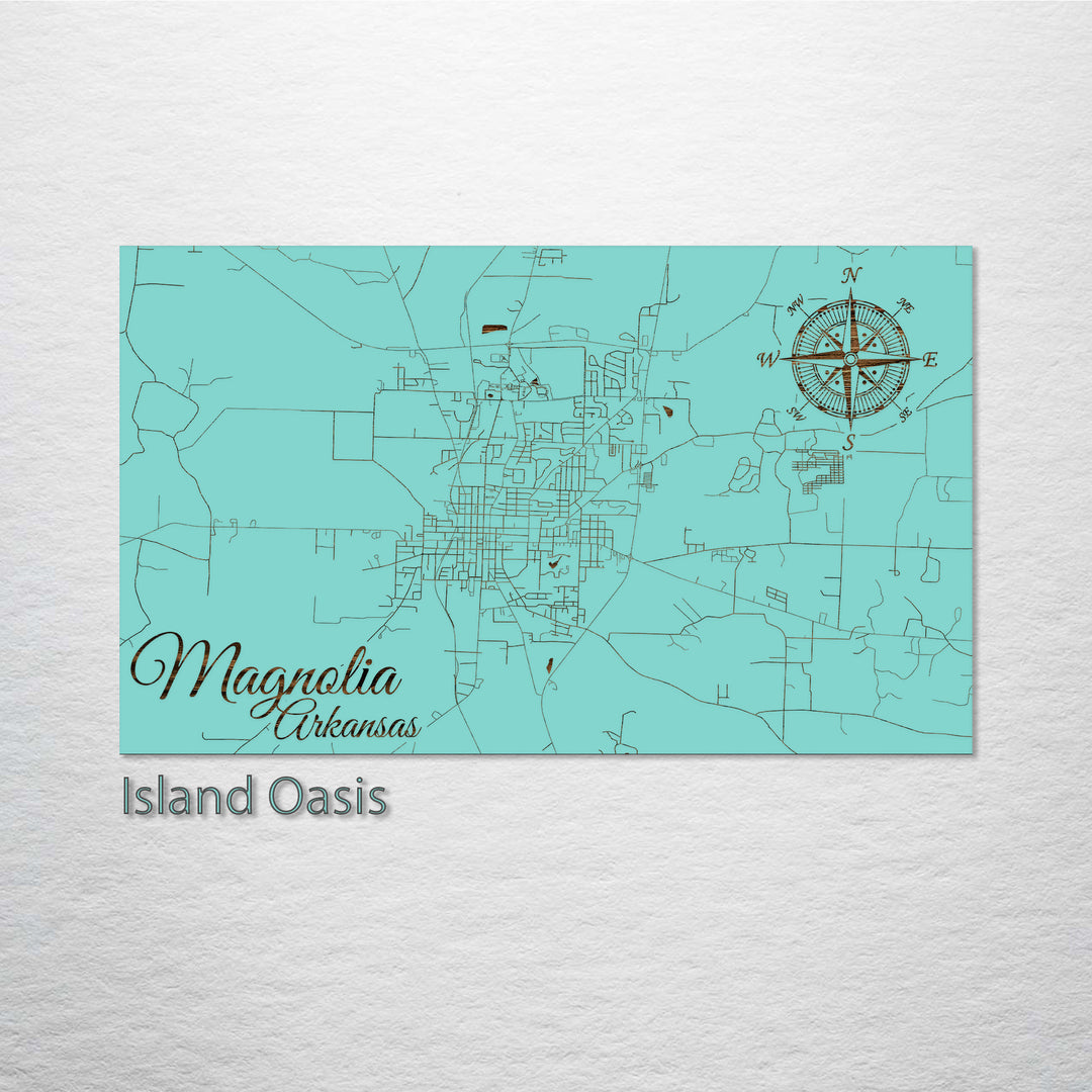 Magnolia, Arkansas Street Map