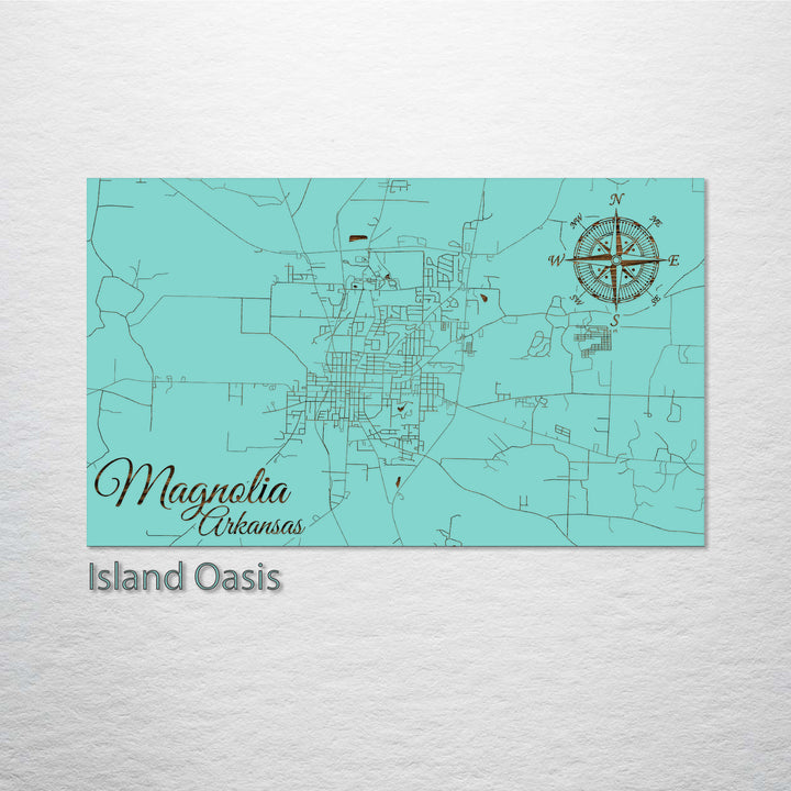 Magnolia, Arkansas Street Map