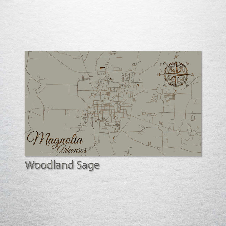 Magnolia, Arkansas Street Map