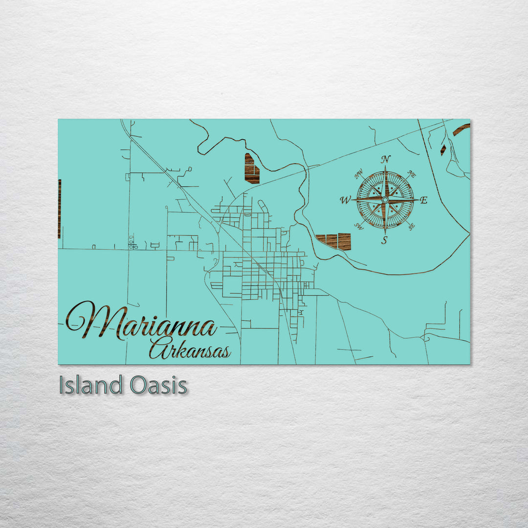 Marianna, Arkansas Street Map