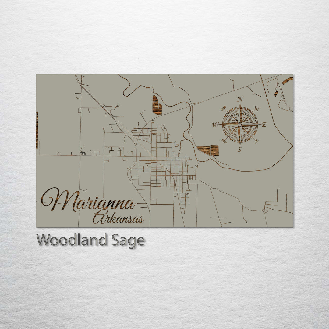 Marianna, Arkansas Street Map