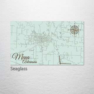 Mena, Arkansas Street Map