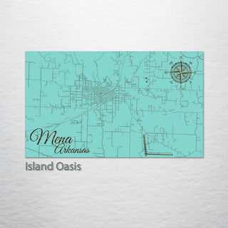 Mena, Arkansas Street Map