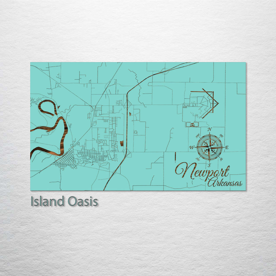 Newport, Arkansas Street Map