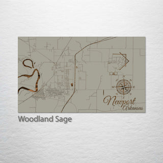 Newport, Arkansas Street Map