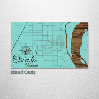 Osceola, Arkansas Street Map