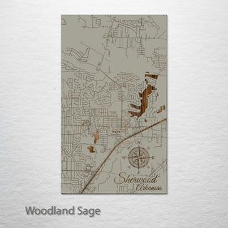 Sherwood, Arkansas Street Map