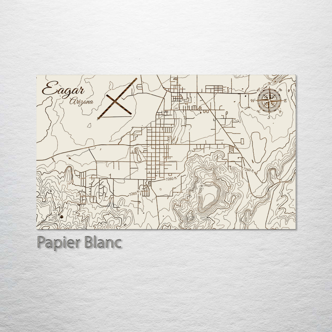 Eagar, Arizona Street Map