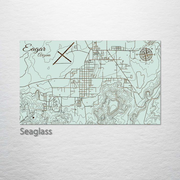 Eagar, Arizona Street Map