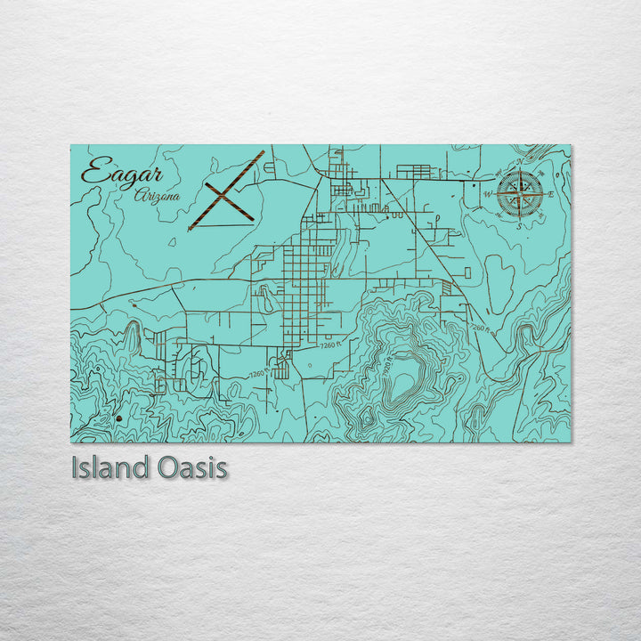 Eagar, Arizona Street Map