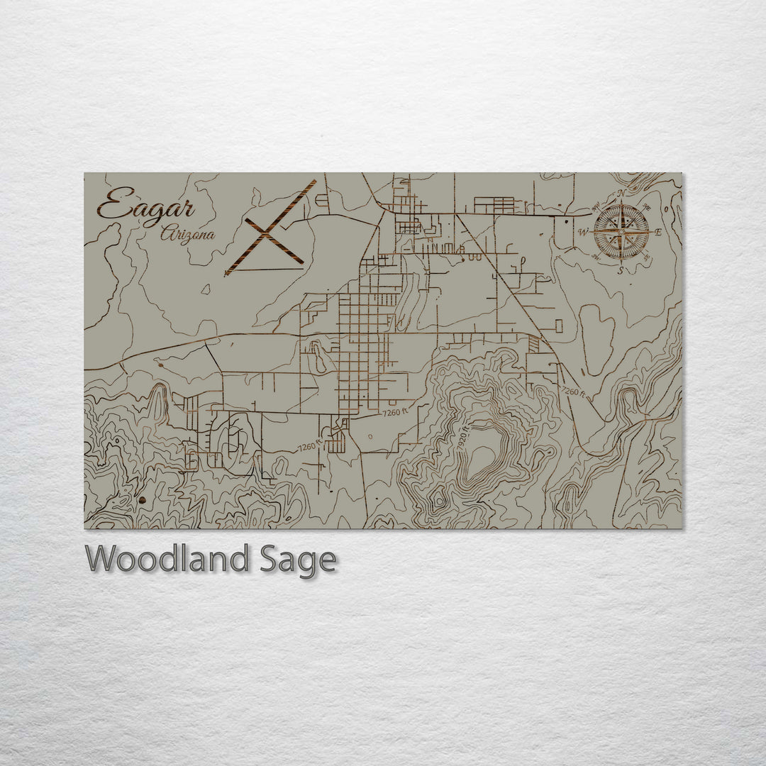 Eagar, Arizona Street Map