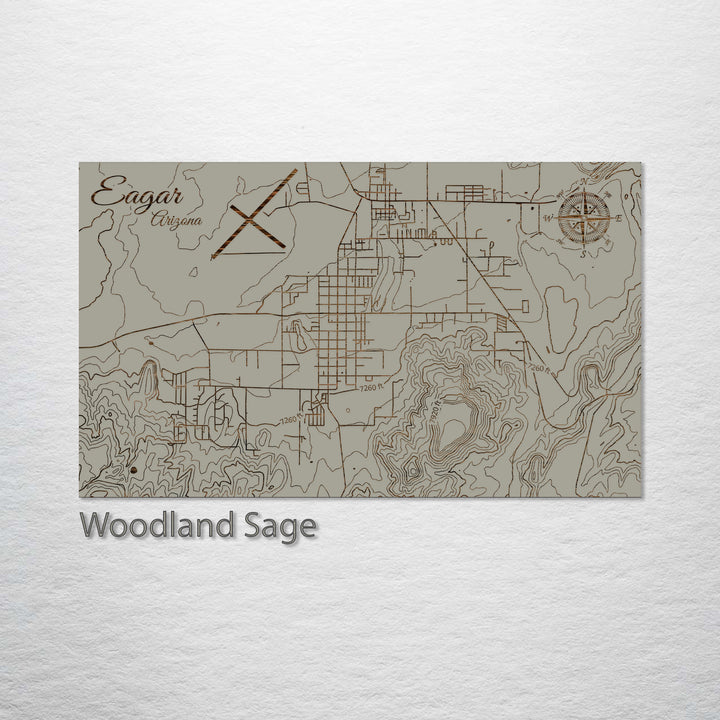 Eagar, Arizona Street Map