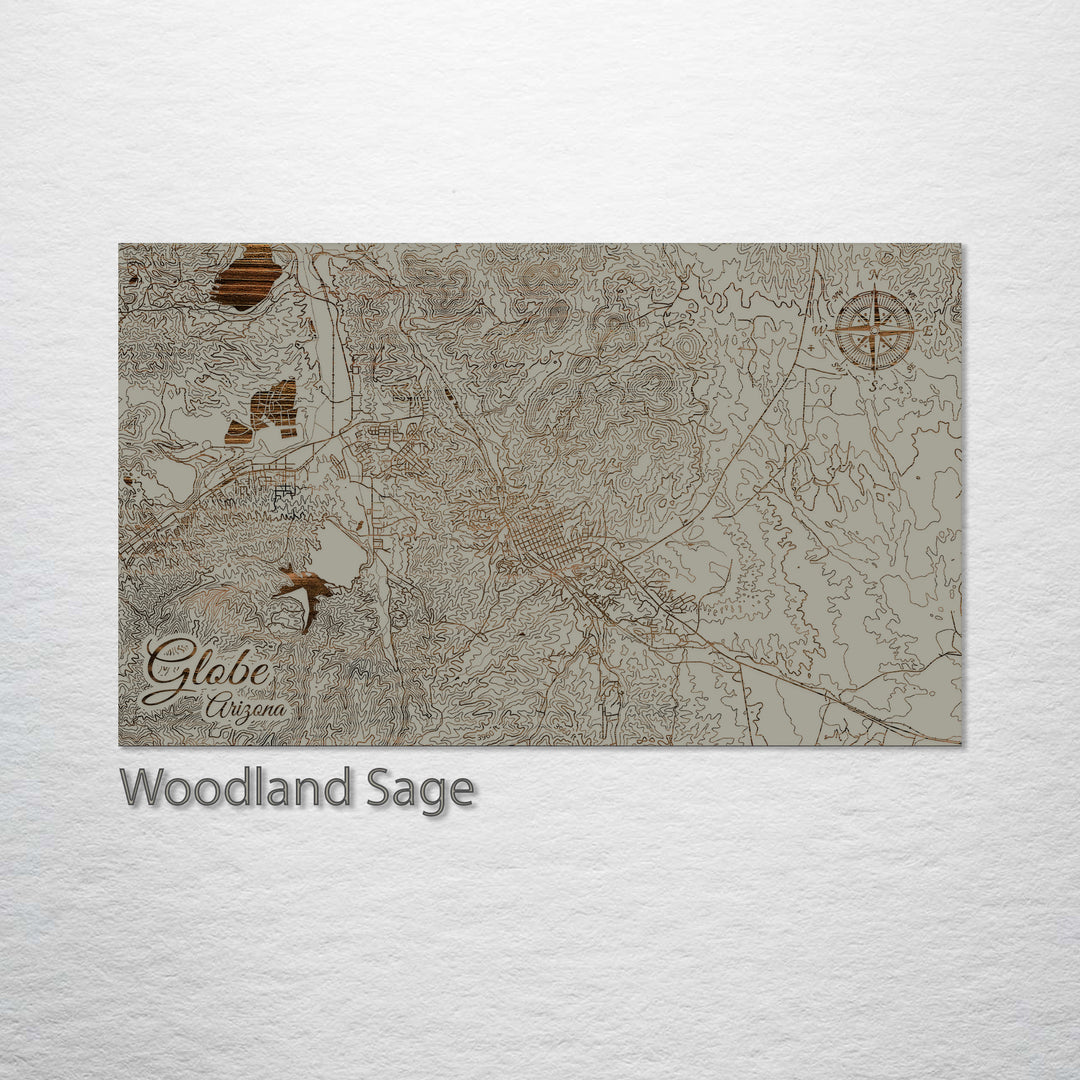 Globe, Arizona Street Map