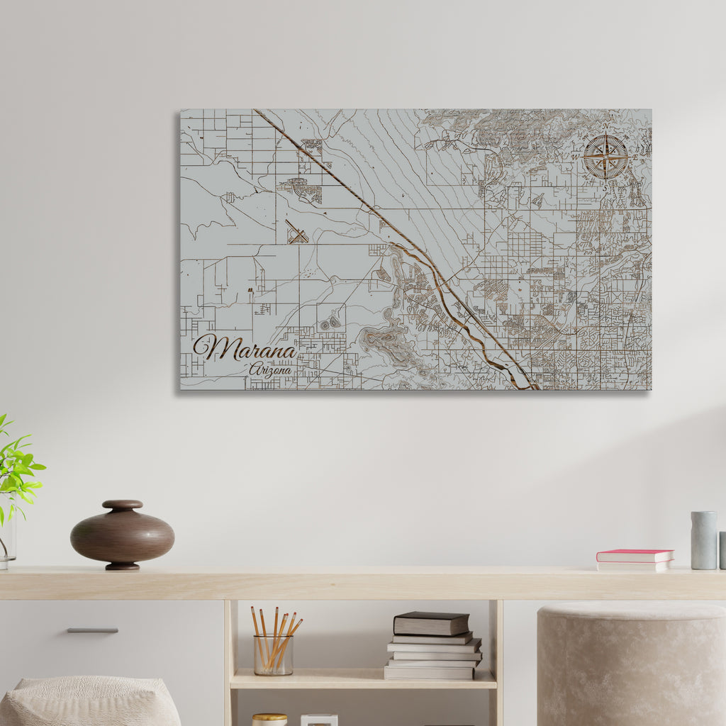 Marana, Arizona Street Map – Fire & Pine