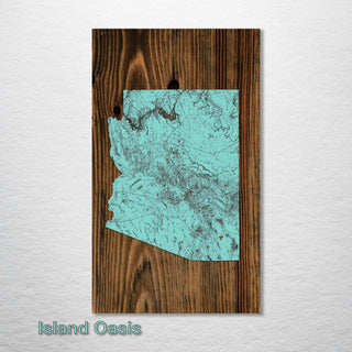 Arizona Isolated Map (SCH-4X) - Fire & Pine