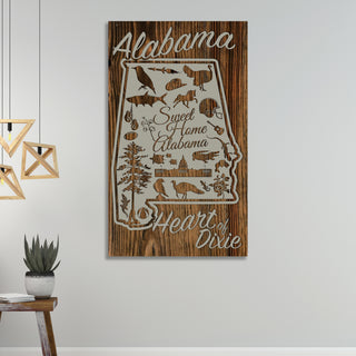 Alabama Abstract - Fire & Pine