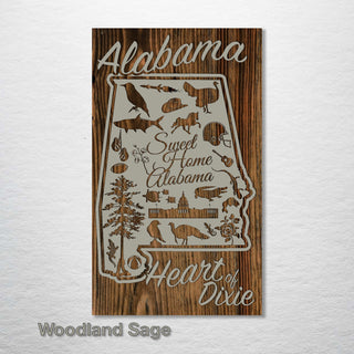 Alabama Abstract - Fire & Pine