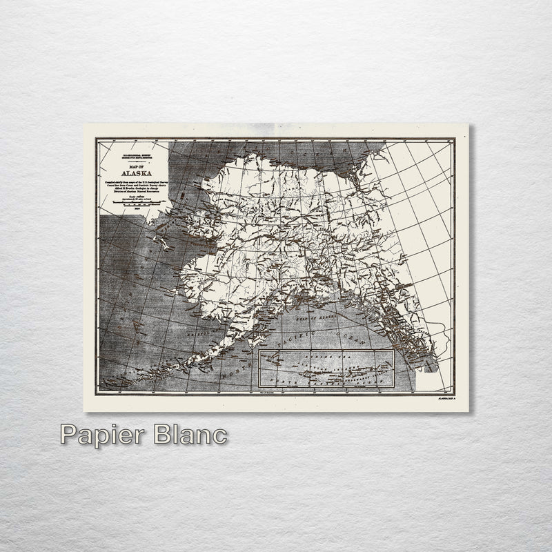 Alaska 1909 Historic Map - Fire & Pine