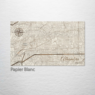 Alhambra, California Street Map