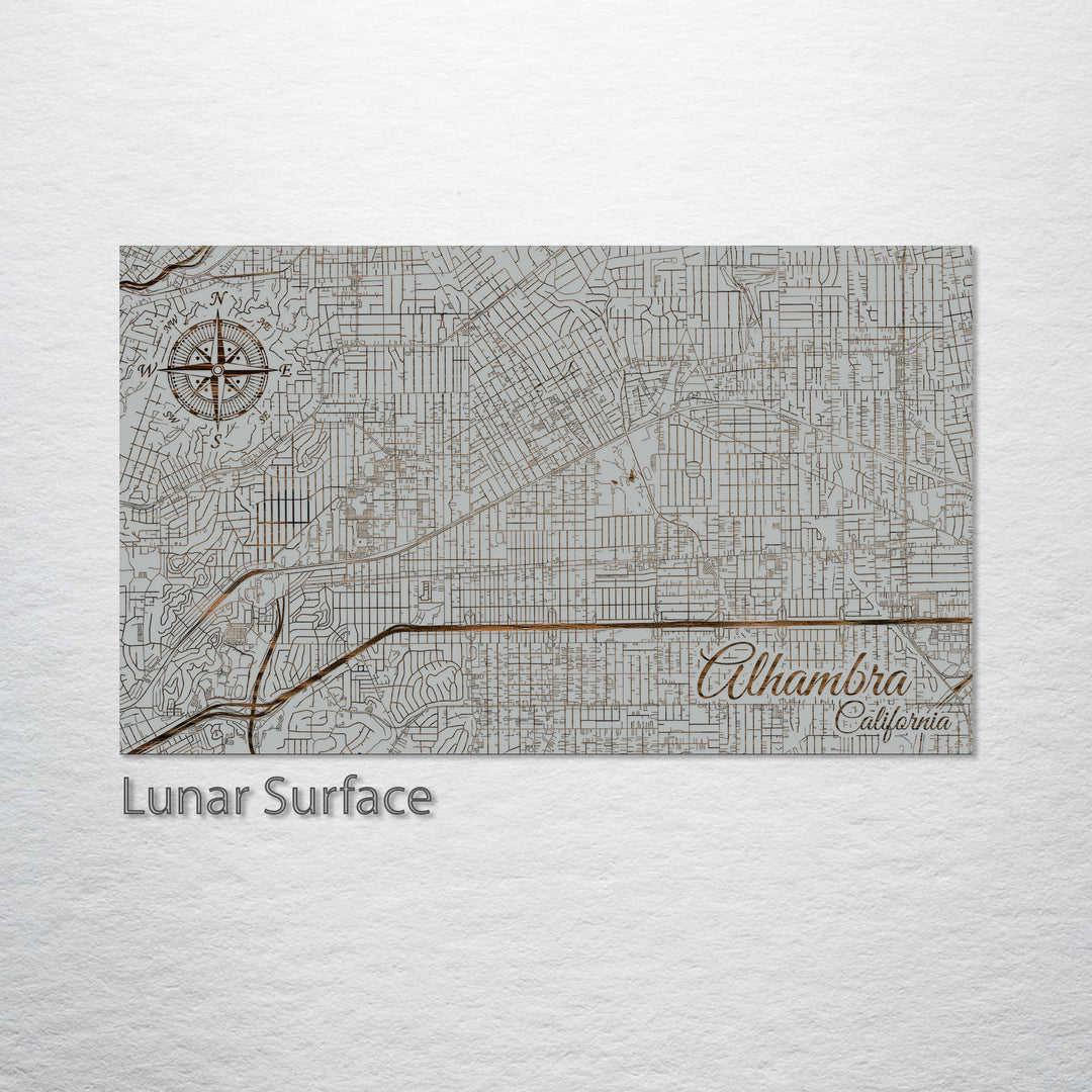 Alhambra, California Street Map