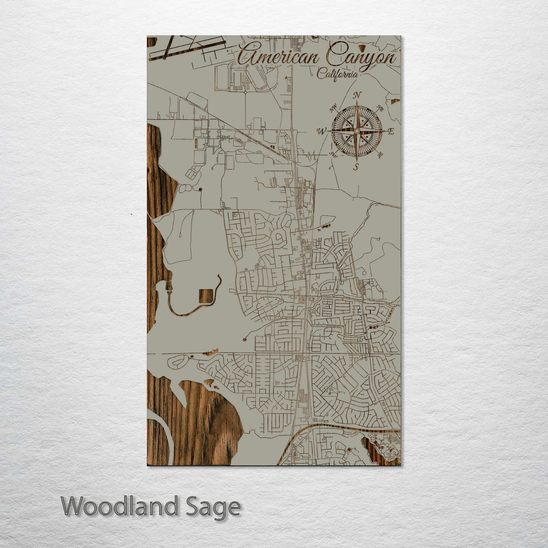 American Canyon, California Street Map