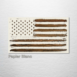 American Flag (inverted) - Fire & Pine