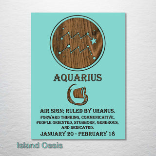 Aquarius Zodiac - Fire & Pine