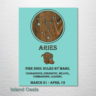 Aries Zodiac - Fire & Pine