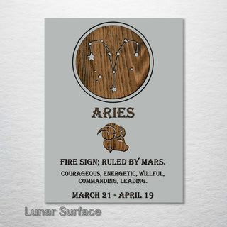 Aries Zodiac - Fire & Pine