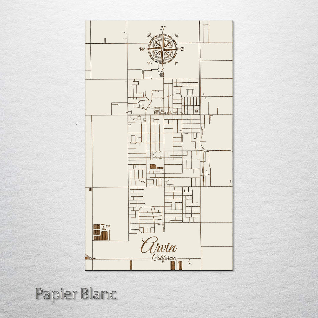 Arvin, California Street Map