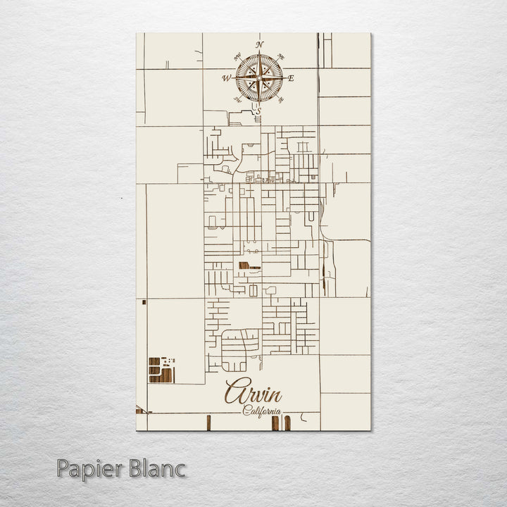 Arvin, California Street Map
