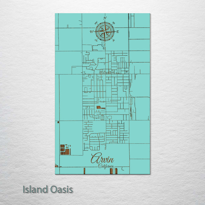 Arvin, California Street Map