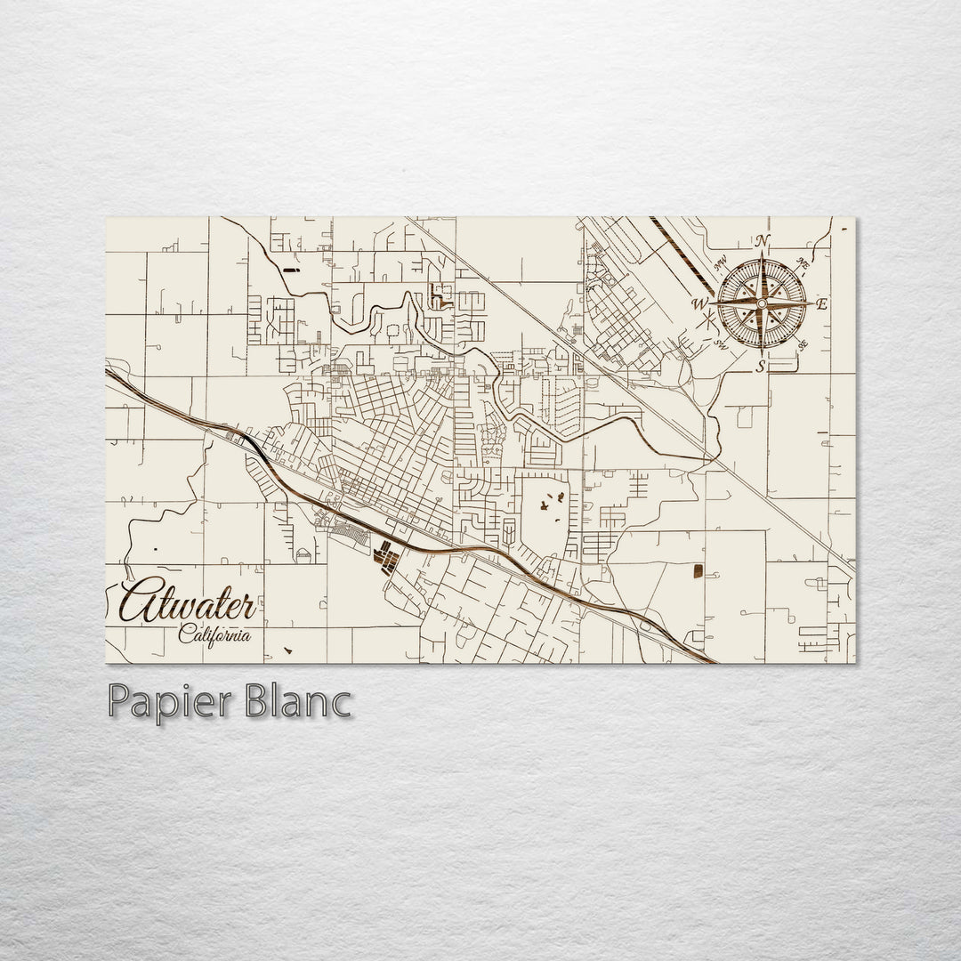 Atwater, California Street Map