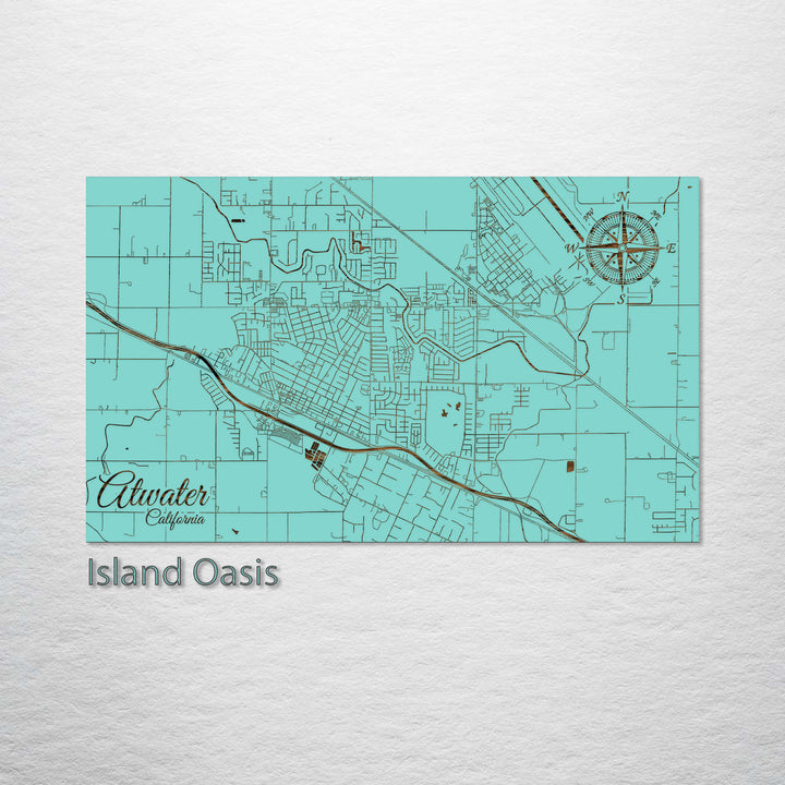 Atwater, California Street Map