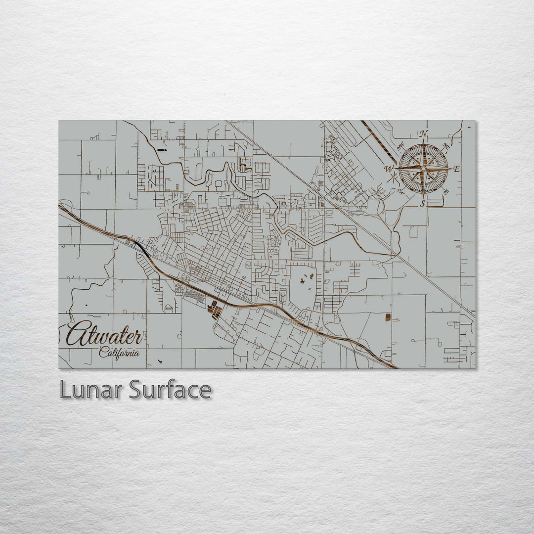 Atwater, California Street Map