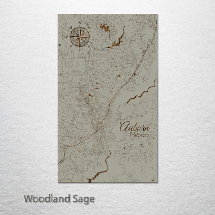 Auburn, California Street Map