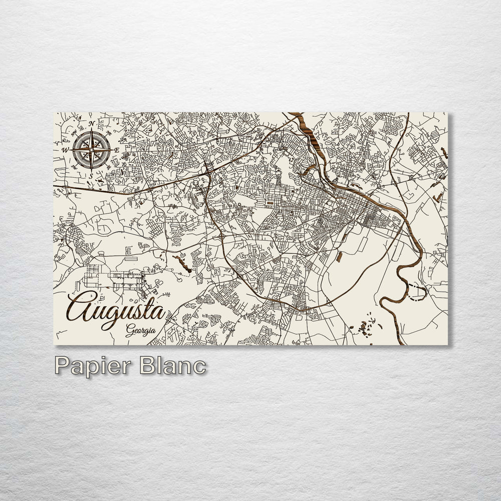 Augusta, Georgia Street Map - Fire & Pine