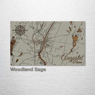 Augusta, Maine Street Map - Fire & Pine