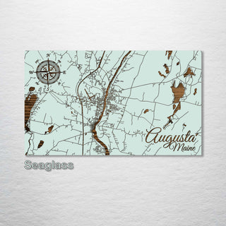 Augusta, Maine Street Map - Fire & Pine